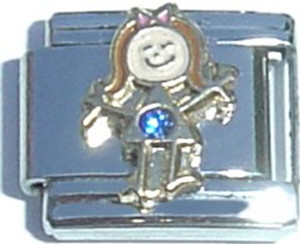 September Girl Italian Charm