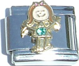 December Girl Italian Charm