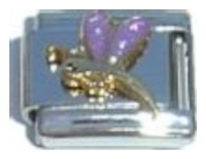 Dragonfly Purple Italian Charm Dragonfly Purple Italian Charm