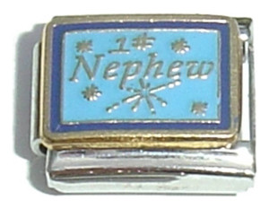 One Number Nephew Italian Charm