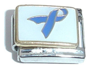 Dark Blue Ribbon Italian Charm Dark Blue Ribbon Italian Charm