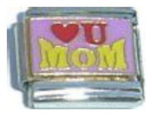 Love You Mom Italian Charm