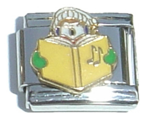 Christmas Caroler Italian Charm
