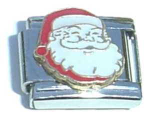 Santa Clause Face Italian Charm