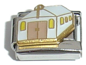 White Church Italian Charm White Church Italian Charm