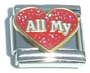 All My Red Heart Italian Charm