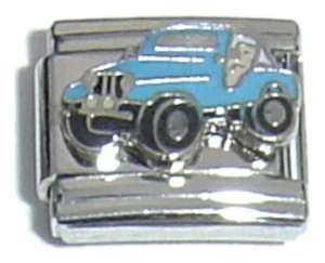 Blue Jeep Italian Charm