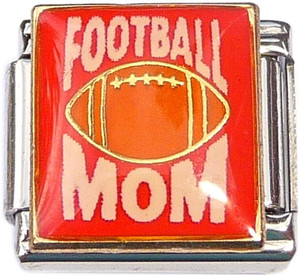 Football Mom Italian Charm