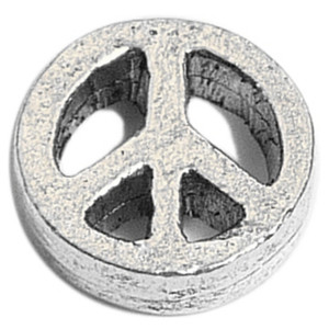 Peace Sign Floating Locket Charm Peace Sign Floating Locket Charm