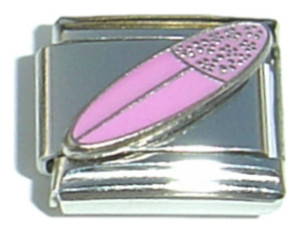 Surfboard In Pink Italian Charm Surfboard In Pink Italian Charm
