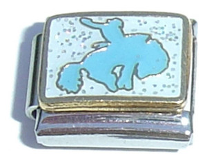 Bull Ride Italian Charm