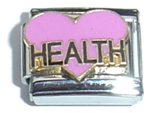 Health Heart Italian Charm