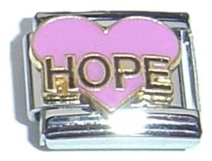 Hope Heart Italian Charm Hope Heart Italian Charm