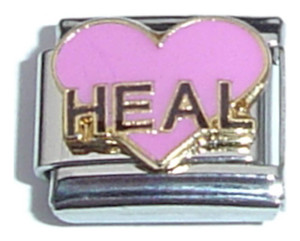Heal Heart Italian Charm Heal Heart Italian Charm