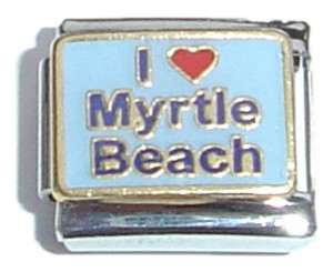 I Love Myrtle Beach Italian Charm I Love Myrtle Beach Italian Charm