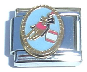 Horse Rider Italian Charm