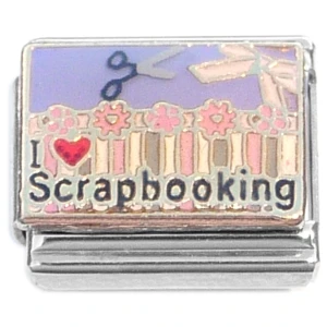 I Love Scrapbooking Italian Charm