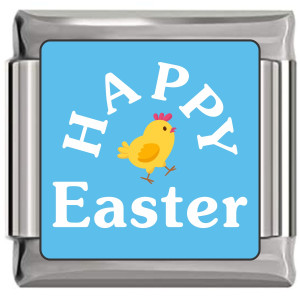 Happy Easter Italian Charm