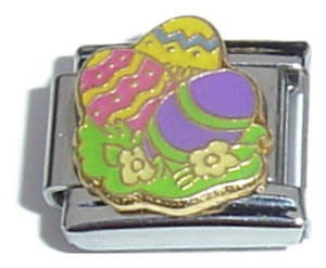 Easter Eggs Italian Charm