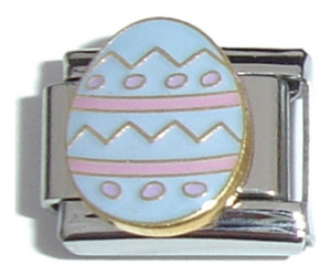 Easter Egg Blue Italian Charm
