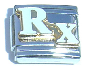 Rx White Italian Charm Rx White Italian Charm