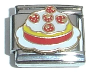 White Cake With Strawberries Italian Charm