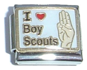 I Love Boy Scouts Italian Charm I Love Boy Scouts Italian Charm