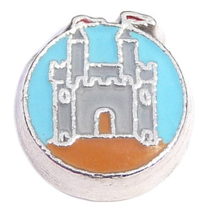 Castle Floating Locket Charm Castle Floating Locket Charm
