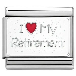 I Love My Retirement Italian Charm