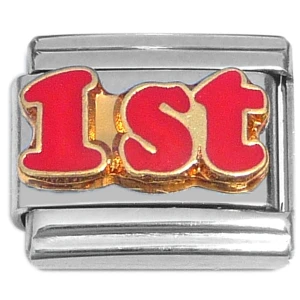 Number One 1st First Italian Charm
