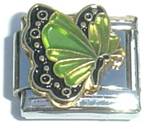 August Flying Butterfly Italian Charm