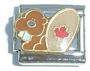 Beaver Canadian Italian Charm Beaver Canadian Italian Charm