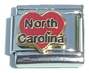 North Carolina Italian Charm