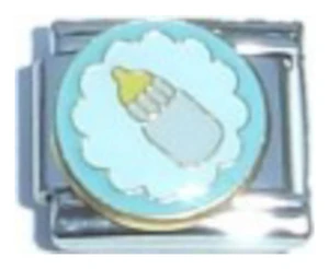 Bottle Blue Italian Charm