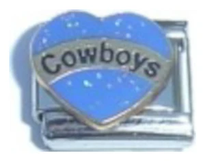 Cowboys Heart Italian Charm