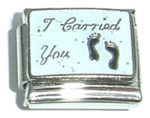I Carried You Italian Charm