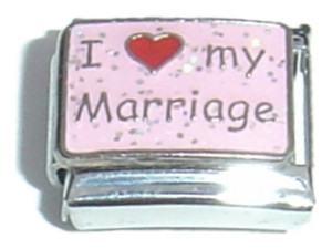 I Love My Marriage Italian Charm