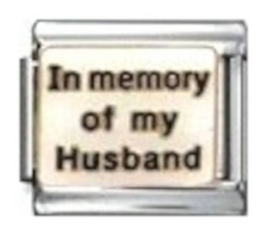 In Memory Of My Husband Italian Charm In Memory Of My Husband Italian Charm