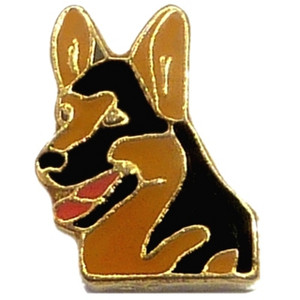 German Shepherd Floating Locket Charm German Shepherd Floating Locket Charm