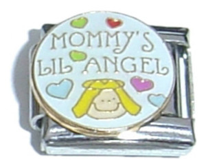 Mommys Lil Angel Italian Charm