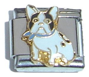 Black And White Pug Italian Charm