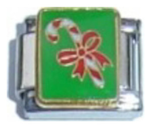 Christmas Candy Cane Italian Charm Christmas Candy Cane Italian Charm