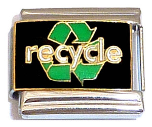 Recycle Italian Charm