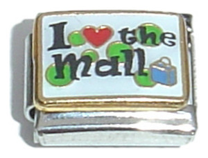 I Love The Mall Italian Charm