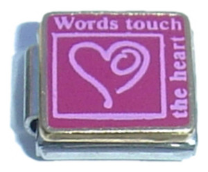 Words Touch The Heart Italian Charm Words Touch The Heart Italian Charm