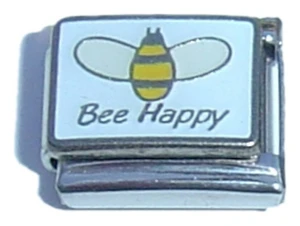Be Happy Italian Charm