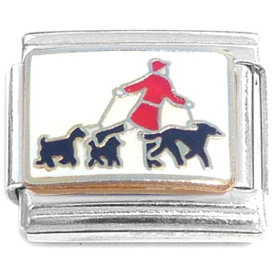 Dog Walker Italian Charm