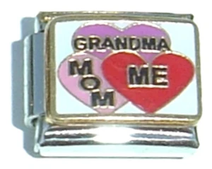 Grandma Mom Daughter Italian Charm