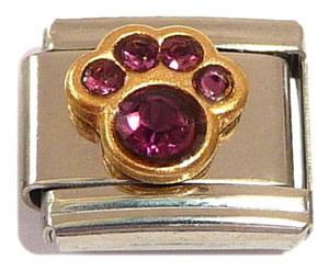 Paw February Italian Charm Paw February Italian Charm