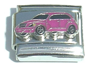 Pink Car Italian Charm